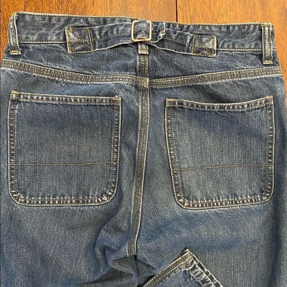 vtg 90s•gap flare buckleback medium wash mid rise denim jeans - Picture 7 of 8